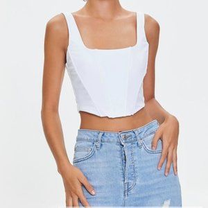 Square-neck crop top